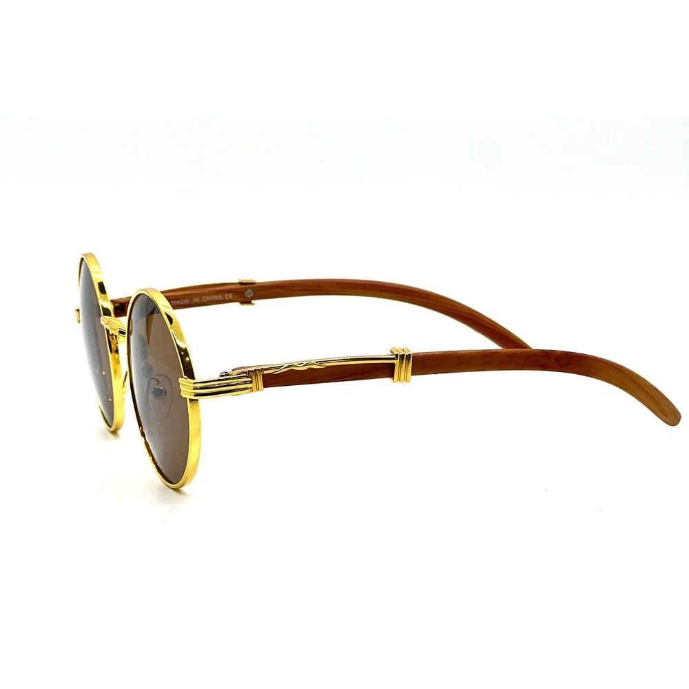 Dark Brown Lens Sunglasses Men Fashion Retro Classic Shades Trendy Hip Hop New‎